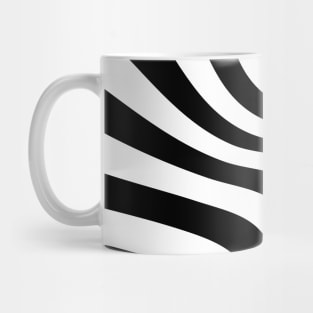 Black Wavy Pattern #006 Mug